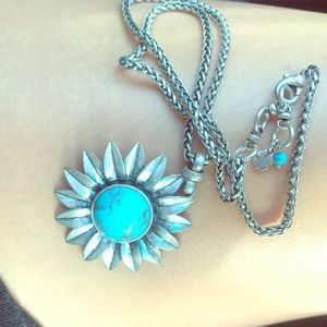 Lucky brand sunflower necklace